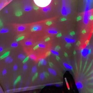 USB Mini Disco Ball Party Lights,LED Small Magic Ball, Sound Control Stage Light